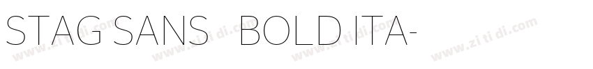 STAG SANS   BOLD ITA字体转换